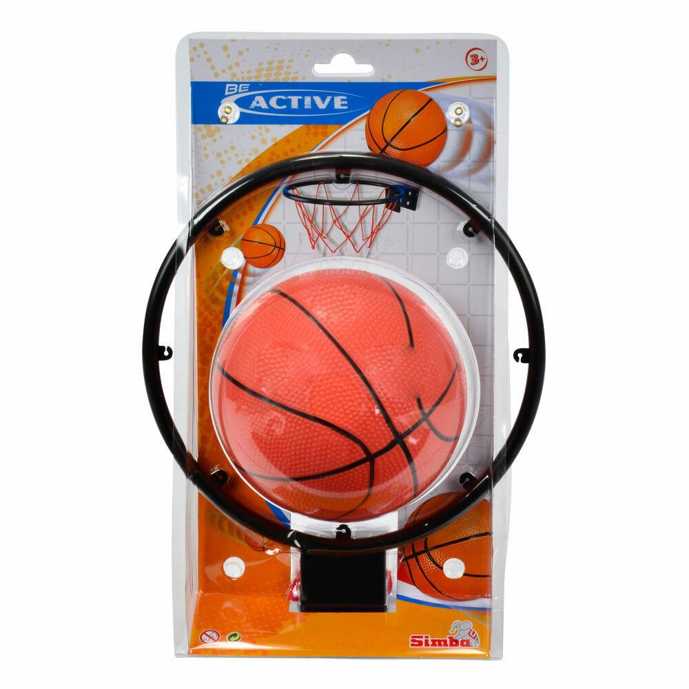 Simba Basketball Korb und Ball, Basketballkorb, Ballspiele, Spielzeug, Kunststoff, 35 cm, 107400675