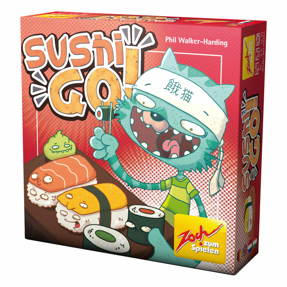 Zoch Sushi Go, Kartenspiel, Legespiel, Kinder Spiel, Gesellschaftsspiel, Rechenspiel, 601105074