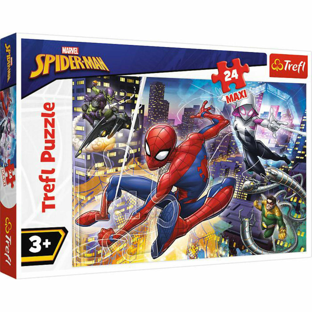 TREFL 14289 Maxi Puzzle 24 Teile - Furchtloser Spiderman