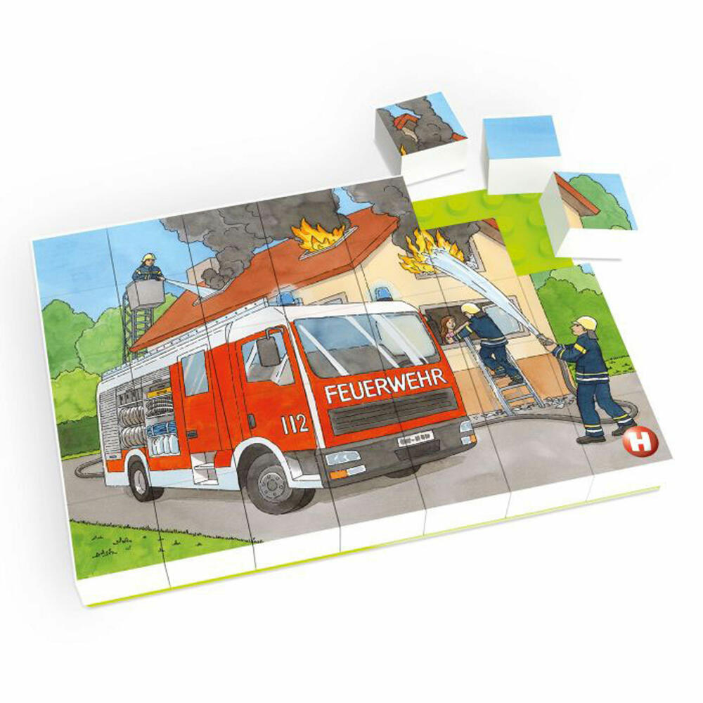 Hubelino Puzzle Feuerwehr Einsatz