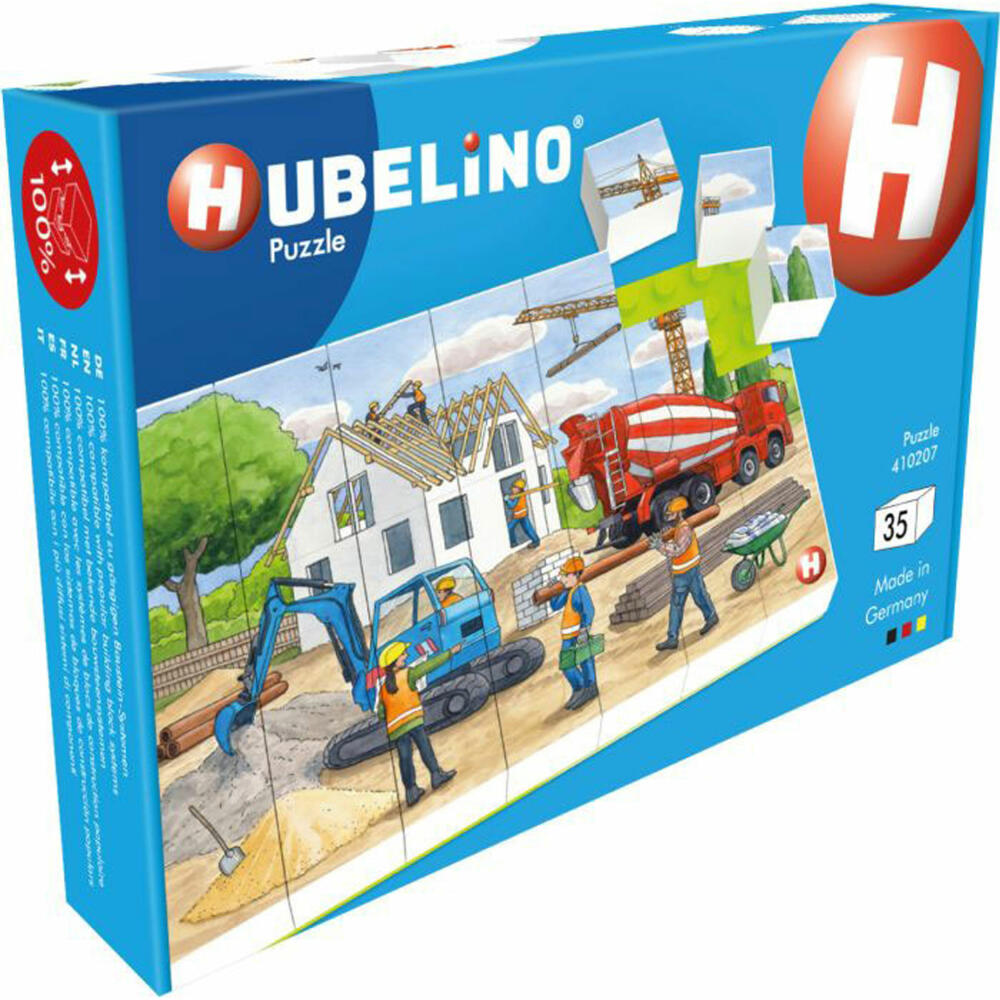 HUBELINO Puzzle Auf der Baustelle (35-teilig)