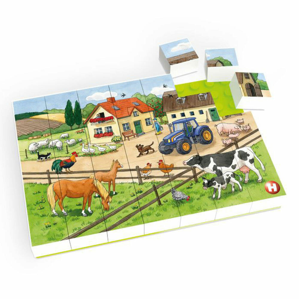 Hubelino Puzzle Leben auf dem Bauernhof