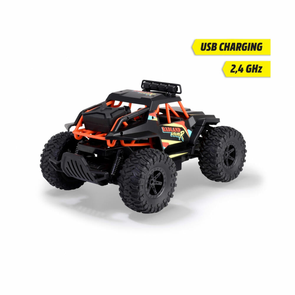 Dickie Toys RC Badland Explorer, ferngesteuerter Monstertruck, Spielzeugauto, Spielzeug Auto, 201107005