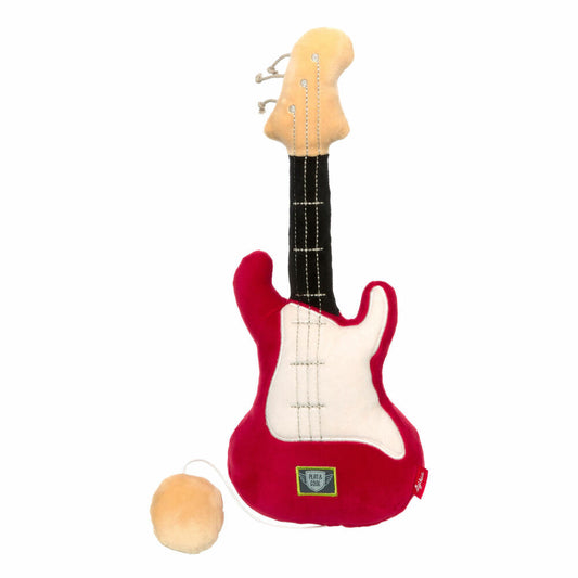 sigikid Play & Cool Rassel Gitarre, Greifling, Vibrationsrassel, Greifspielzeug, Spielzeug, Rot, 42636