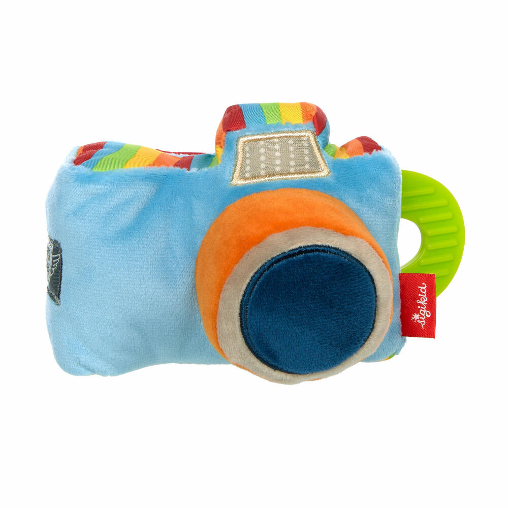 sigikid Play & Cool Fotoapparat, Stoffspielzeug, Greifling, Greifspielzeug, Beißring, Babyspielzeug, Baby Spielzeug, 42678