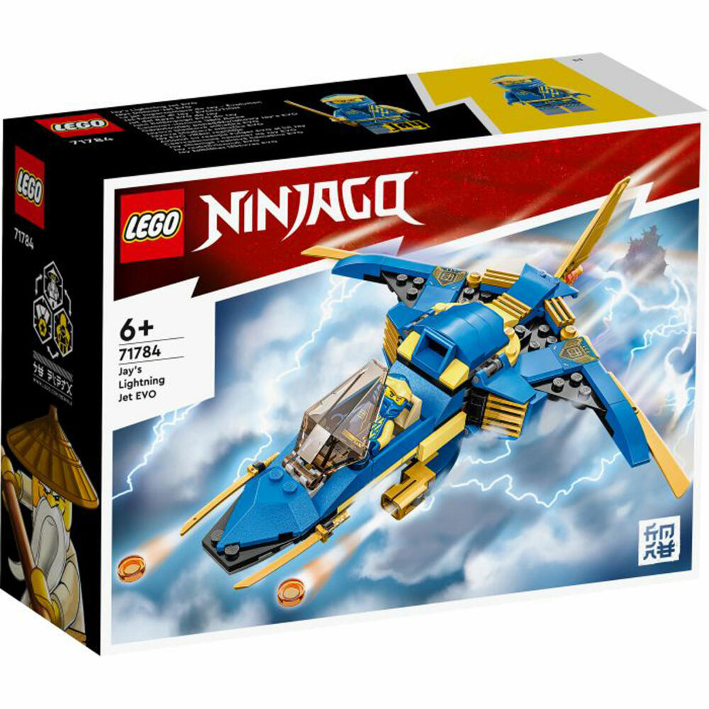 LEGO Ninjago Jays Donner-Jet EVO, 146-tlg., Bauset, Konstruktionsset, Bausteine, Spielzeug, ab 6 Jahre, 71784