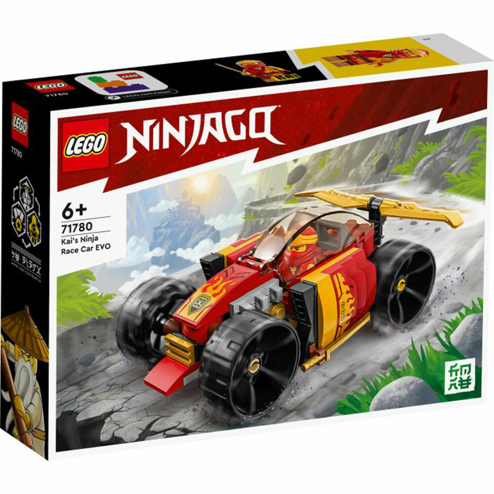 LEGO Ninjago Kais Ninja-Rennwagen EVO, 94-tlg., Bauset, Konstruktionsset, Bausteine, Spielzeug, ab 6 Jahre, 71780