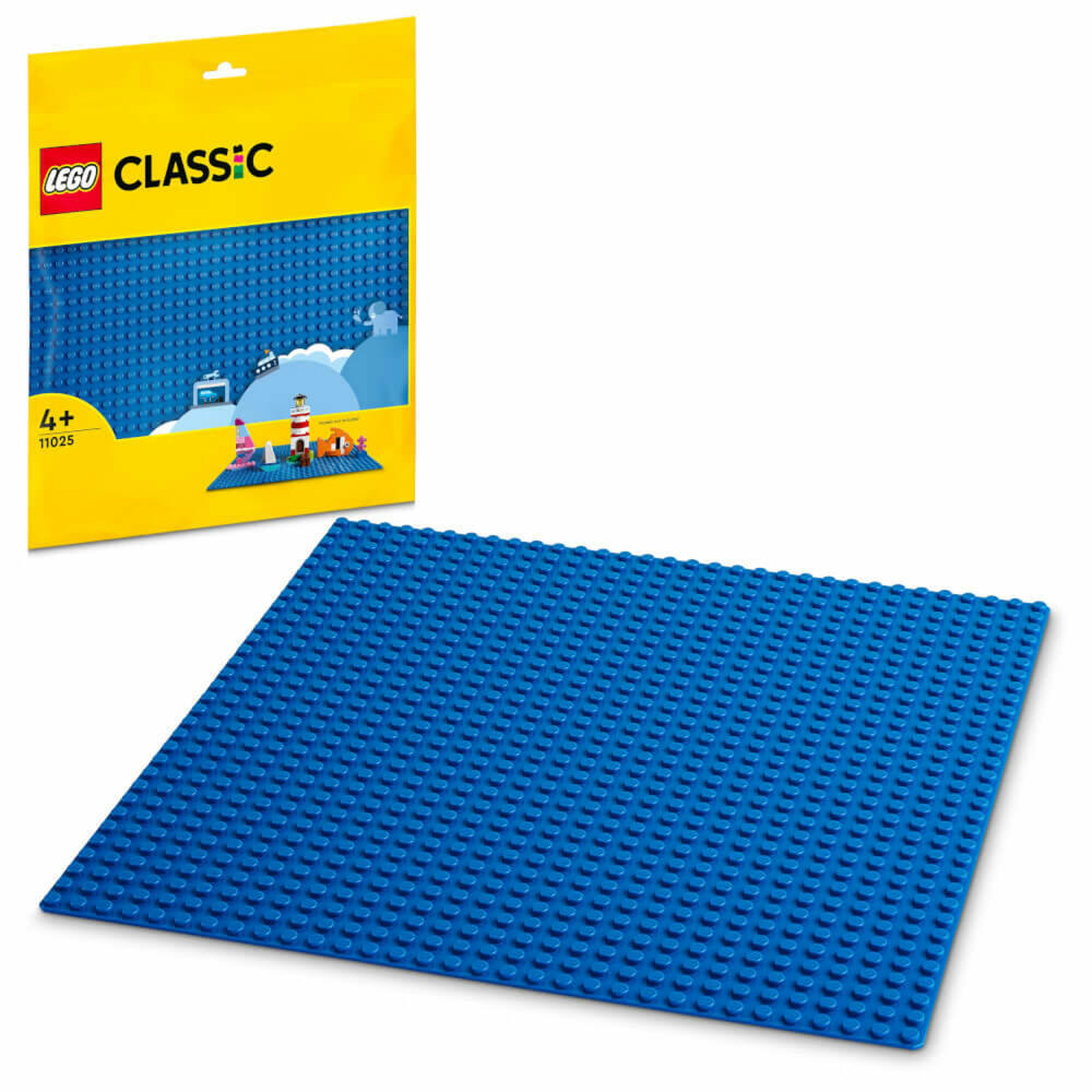 LEGO Classic Blaue Bauplatte, Basisplatte, Platte, Zubehör, Konstruktionsspielzeug, 11025