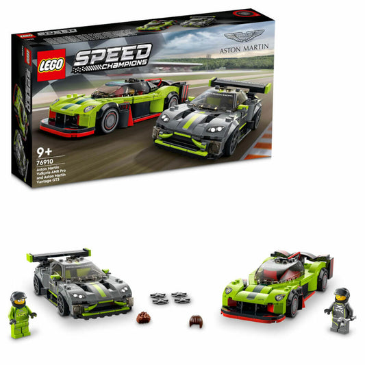 LEGO Speed Aston Martin Valkyrie AMR Pro & Aston Martin Vantage GT3, 592-tlg., Auto, Bauset, Bausteine, ab 9 Jahre, 76910