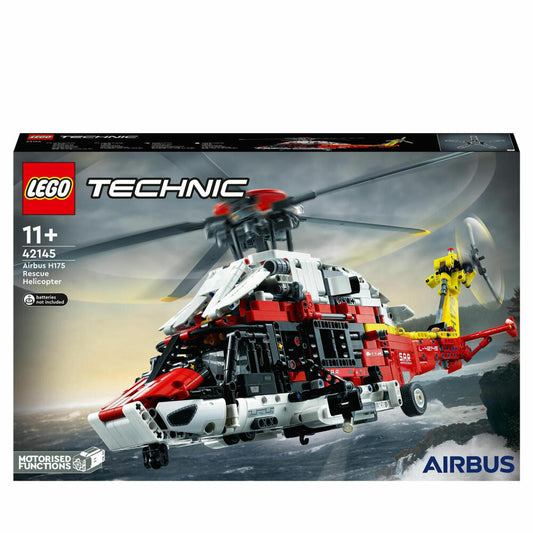 LEGO Technic Airbus H175 Rettungshubschrauber, 2001-tlg., Bauset, Konstruktionsset, Bausteine, Spielzeug, ab 11 Jahre, 42145