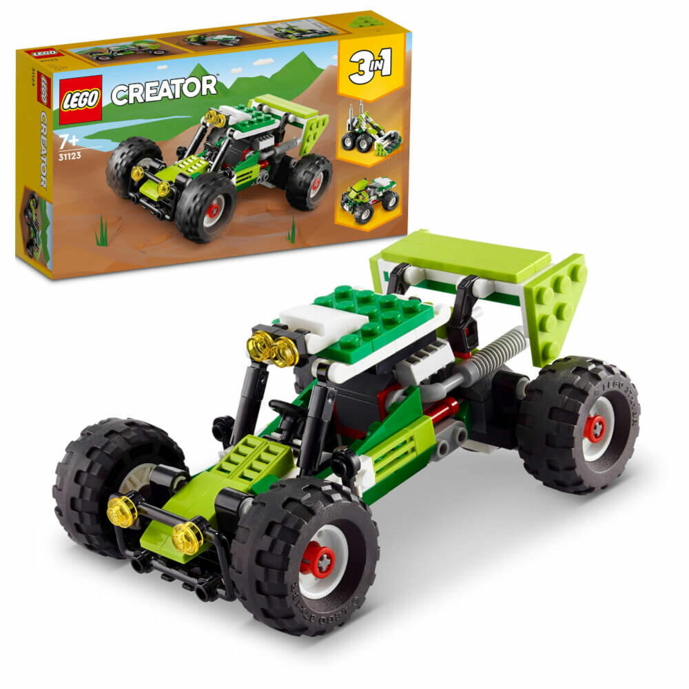 LEGO Creator Geländebuggy, 160-tlg., 3 in 1 Set, Bausteine, Konstruktionsspielzeug, ab 7 Jahre, 31123