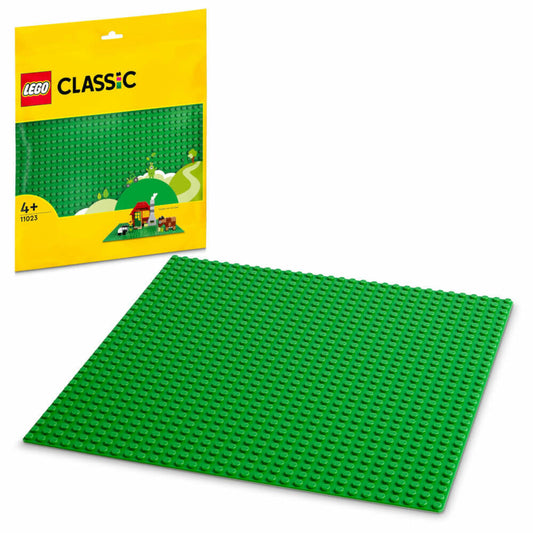 LEGO Classic Grüne Bauplatte, Basisplatte, Platte, Zubehör, Konstruktionsspielzeug, 11023