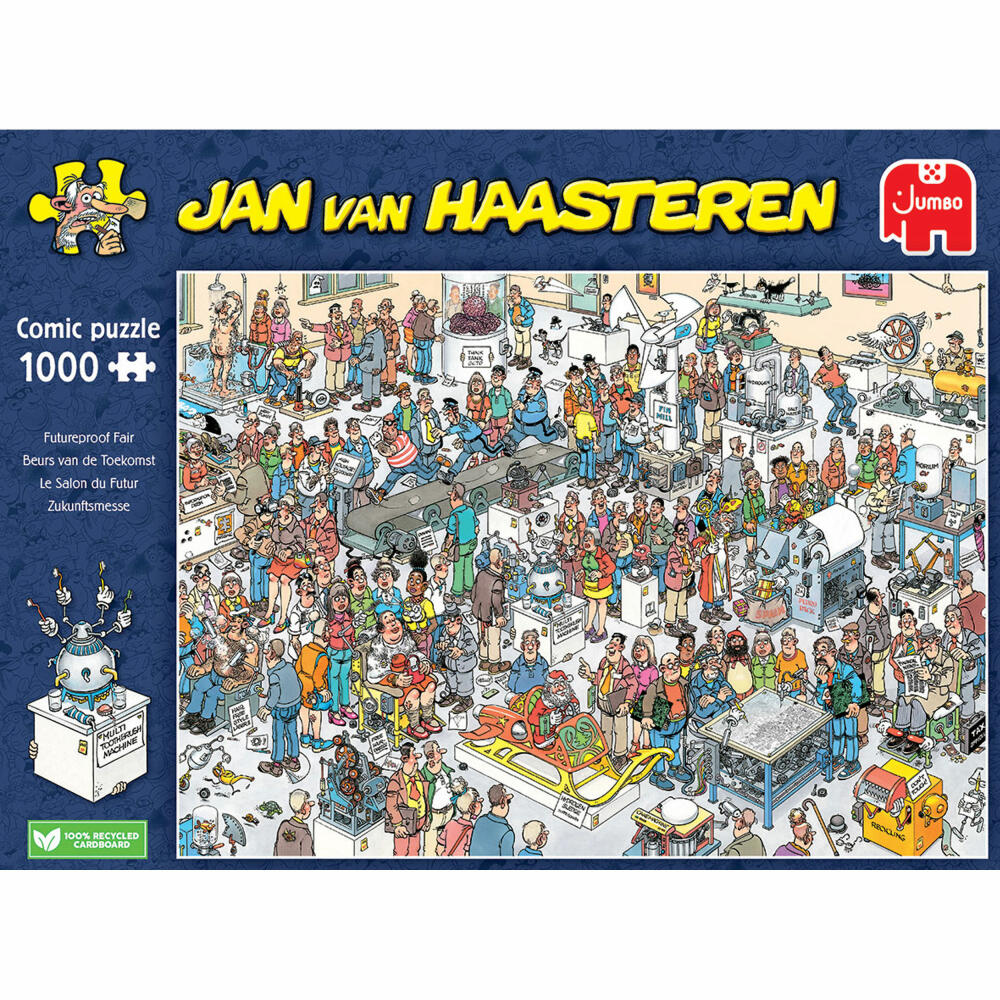 Jumbo Spiele Jan van Haasteren - Zukunftsmesse, Puzzle, Erwachsenenpuzzle, Puzzlespiel, 1000 Teile, 20067