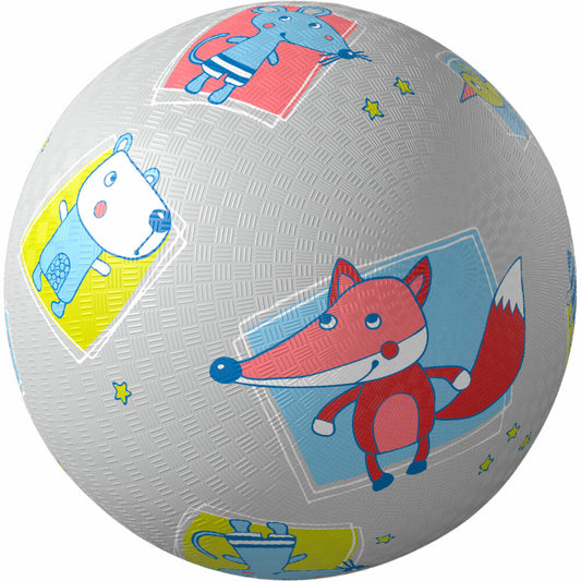 HABA Ball Kleine Freunde, Spielball, Spielzeug Ball, ab 2 Jahren, Naturkautschuk, 14.5 cm, 305333