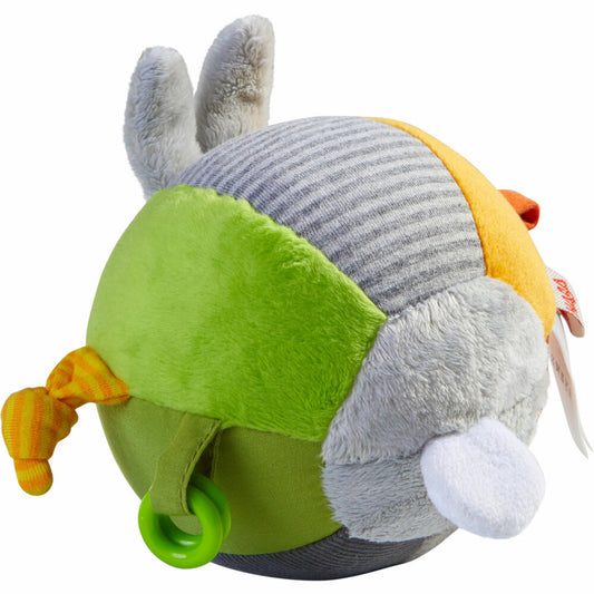 HABA Stoffball Hase Hops, Kuschelball, Spielball, Baumwolle, Polyester, 18 cm, 305829