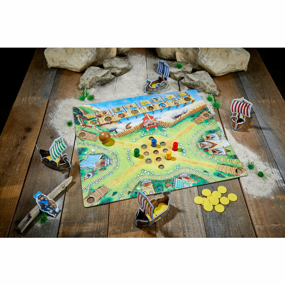 HABA Tal der Wikinger Brettspiel, Geschicklichkeitsspiel, Familienspiel, Kinder Spiel, 304697