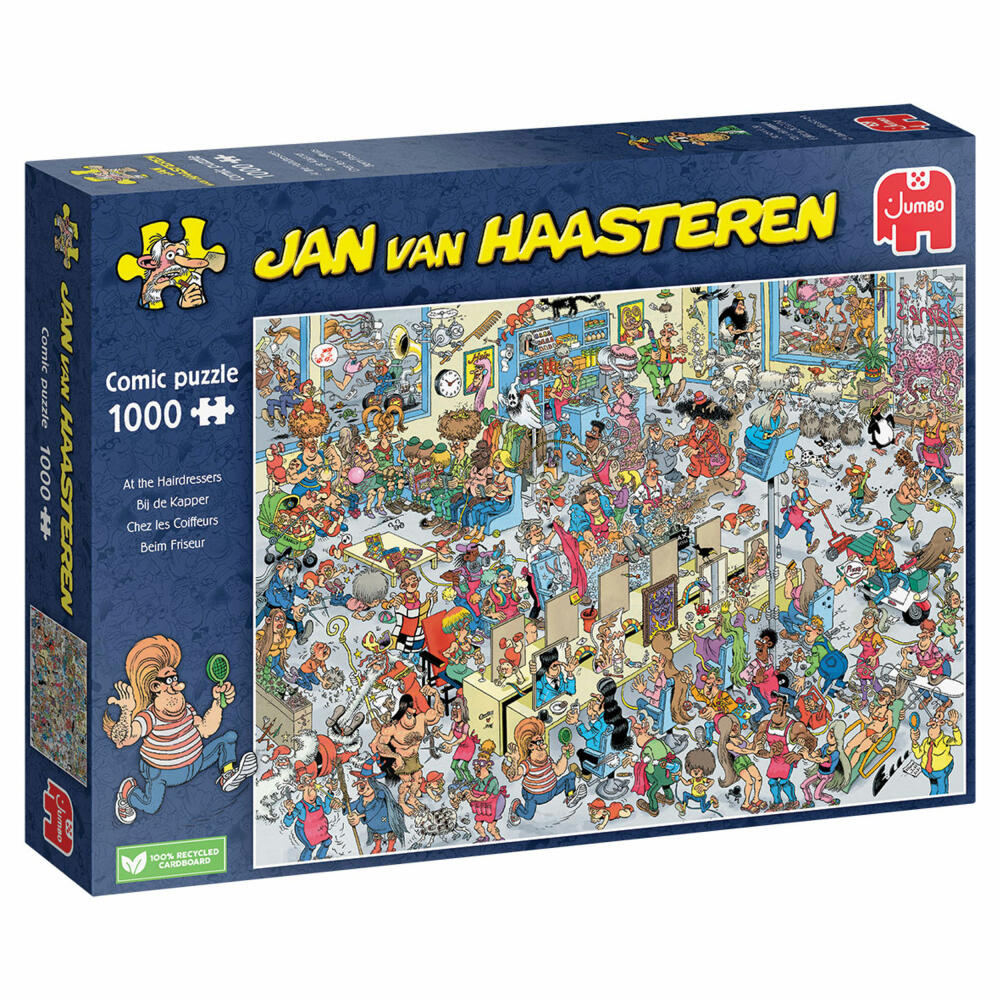 Jumbo Spiele Jan van Haasteren - Friseur, Puzzle, Erwachsenenpuzzle, Puzzlespiel, 1000 Teile, 20070