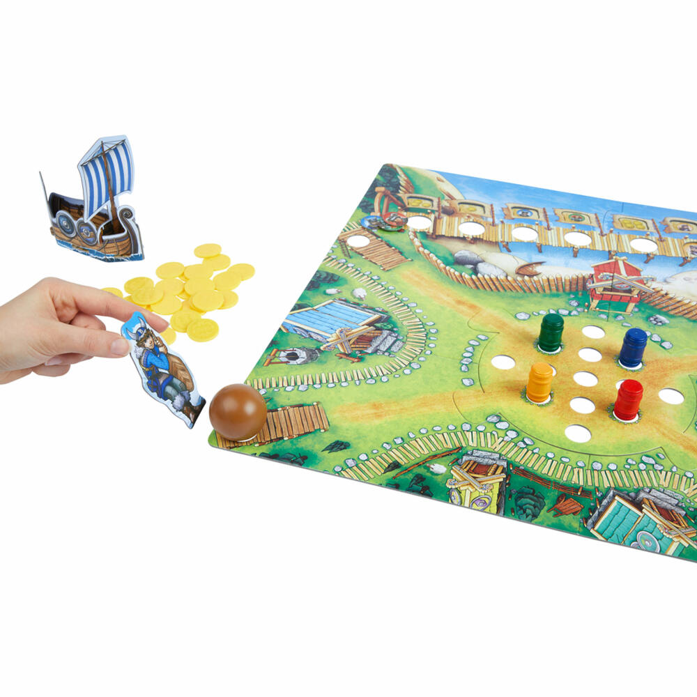 HABA Tal der Wikinger Brettspiel, Geschicklichkeitsspiel, Familienspiel, Kinder Spiel, 304697