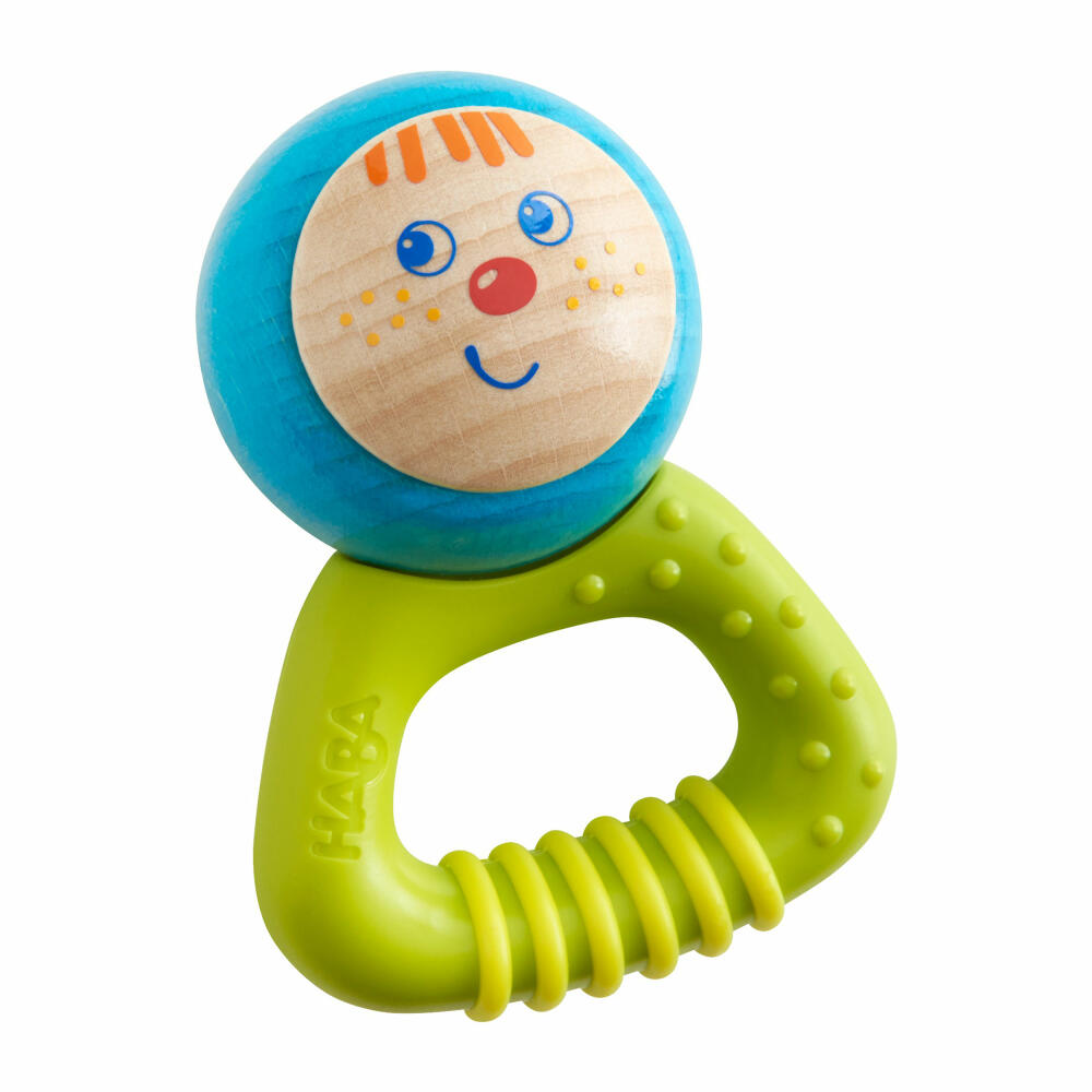 HABA Klangzwerg Bella, Baby Rassel, Musikrassel, Schüttelrassel, Musikinstrument, Spielzeug, 303949