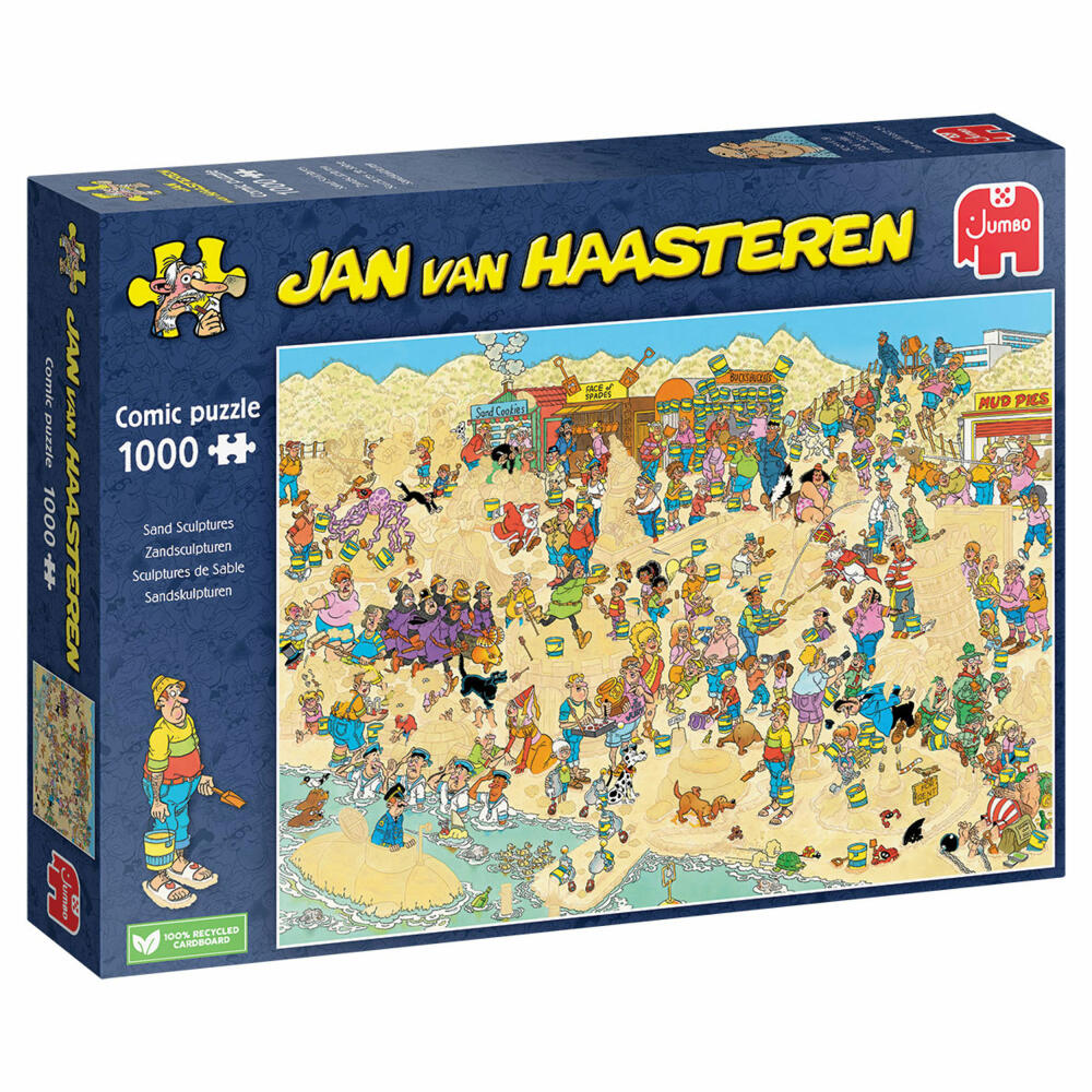 Jumbo Spiele Jan van Haasteren - Sandskulpturen, Puzzle, Erwachsenenpuzzle, Puzzlespiel, 1000 Teile, 20071