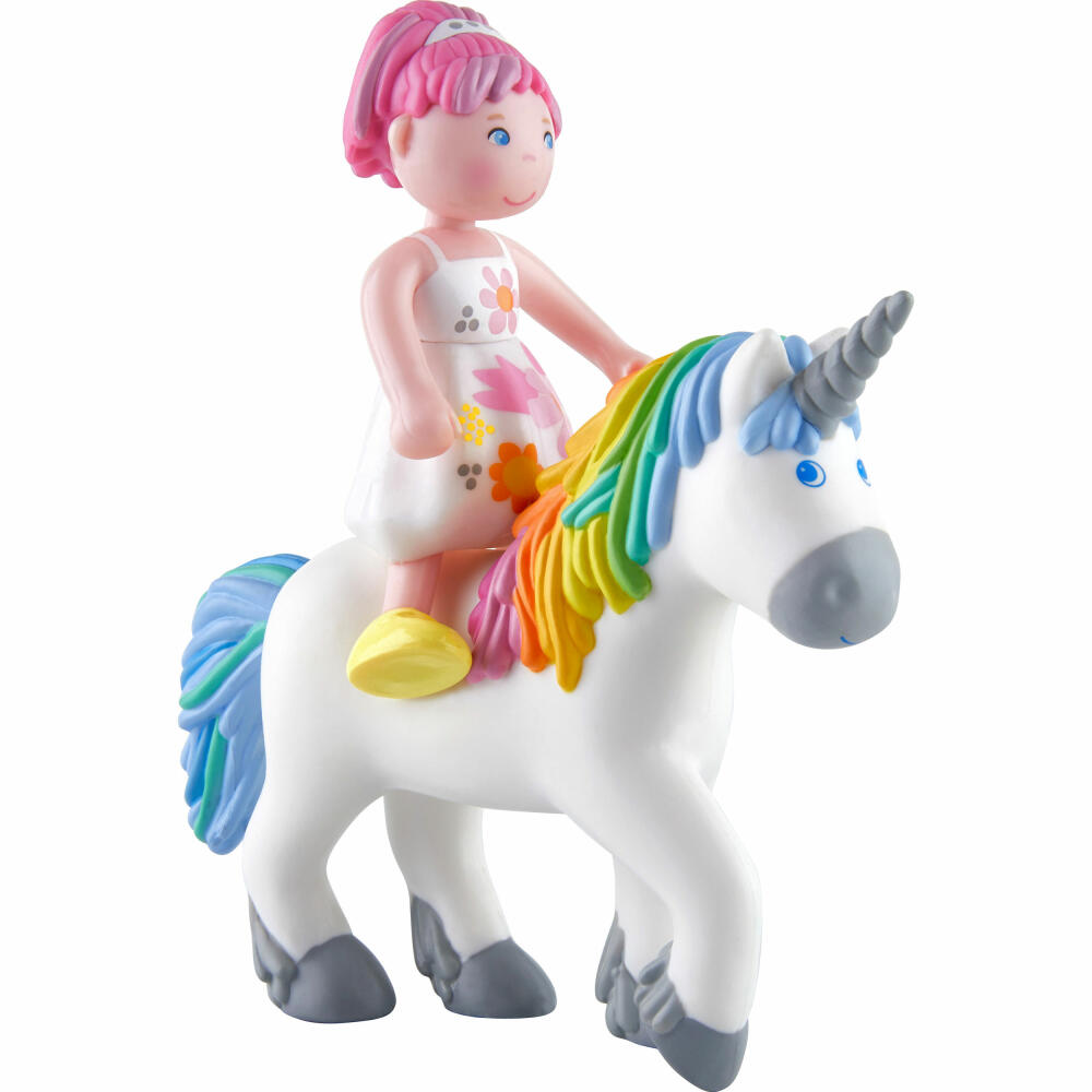 HABA Little Friends - Amira & Einhorn Ruby Rainbow, Spielfiguren, Pferdewelt, Kunststoff, 305640