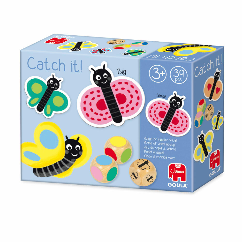 Jumbo Spiele GOULA Catch it! Schmetterling, Kinderspiel, Reaktionsspiel, Familienspiel, Kinder Spiel, 50270