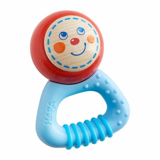 HABA Klangzwerg Leo, Baby Rassel, Musikrassel, Schüttelrassel, Musikinstrument, Spielzeug, 303952