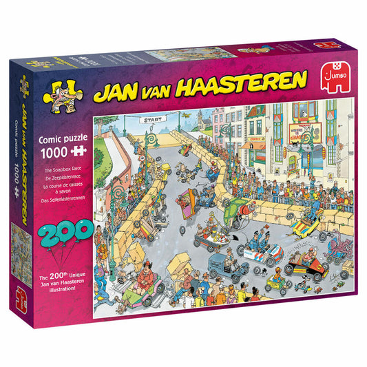 Jumbo Spiele Jan van Haasteren - Seifenkistenrennen, Puzzle, Erwachsenenpuzzle, Puzzlespiel, 1000 Teile, 20053