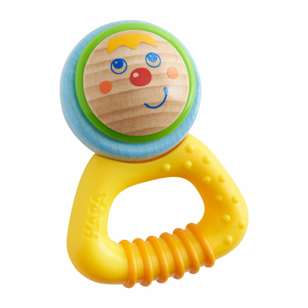 HABA Klangzwerg Pina, Baby Rassel, Musikrassel, Schüttelrassel, Musikinstrument, Spielzeug, 303951