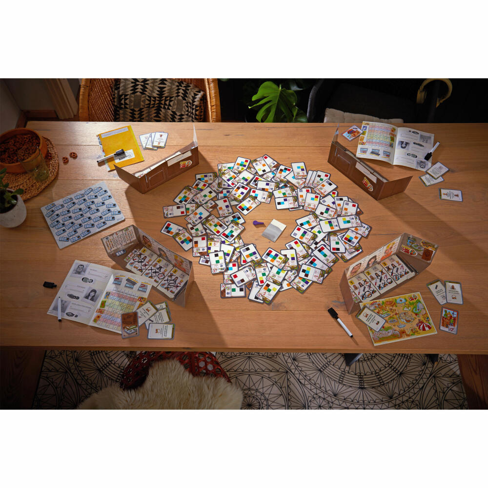 HABA Spiel The Key - Sabotage im Lucky Lama Land, Rätselspiel, Deduktionsspiel, bis 4 Spieler, 305855