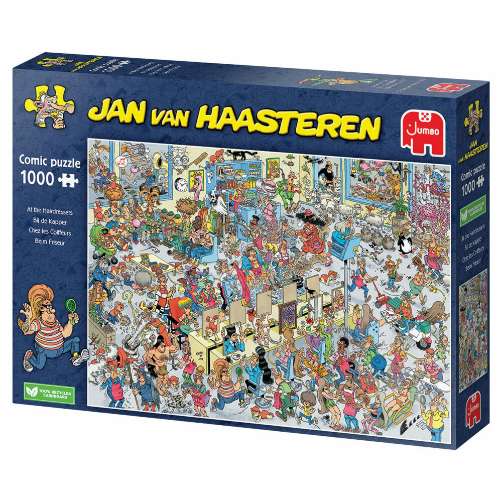 Jumbo Spiele Jan van Haasteren - Friseur, Puzzle, Erwachsenenpuzzle, Puzzlespiel, 1000 Teile, 20070