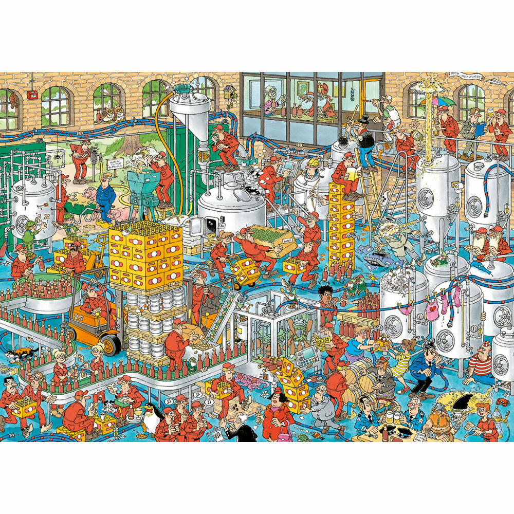 Jumbo Spiele Jan van Haasteren - Craftbierbrauerei, Puzzle, Erwachsenenpuzzle, Puzzlespiel, 1000 Teile, 20065