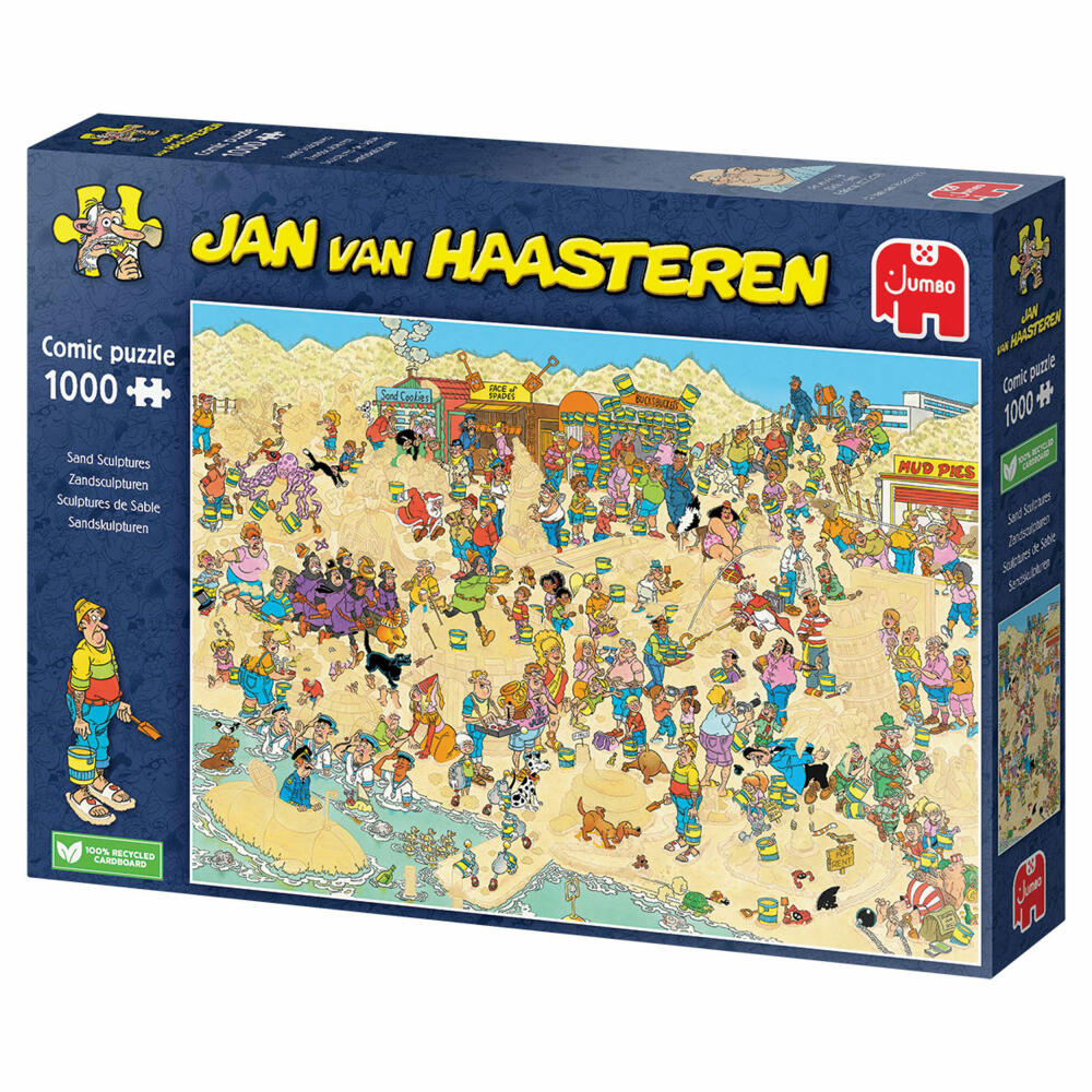 Jumbo Spiele Jan van Haasteren - Sandskulpturen, Puzzle, Erwachsenenpuzzle, Puzzlespiel, 1000 Teile, 20071