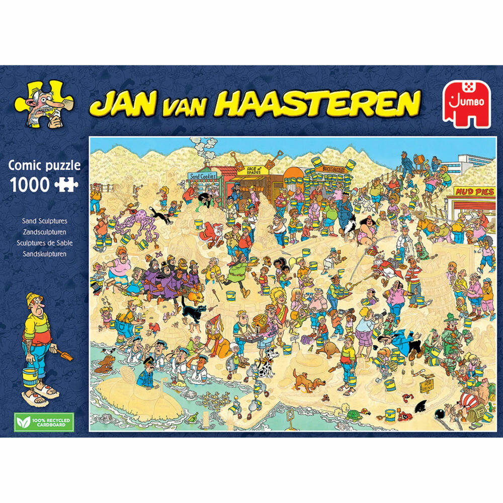 Jumbo Spiele Jan van Haasteren - Sandskulpturen, Puzzle, Erwachsenenpuzzle, Puzzlespiel, 1000 Teile, 20071