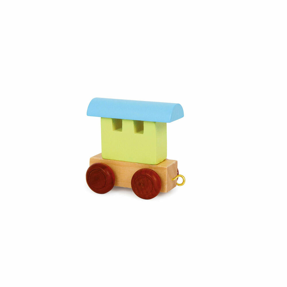 Legler small foot design Buchstabenzug Waggon, bunt, 7895