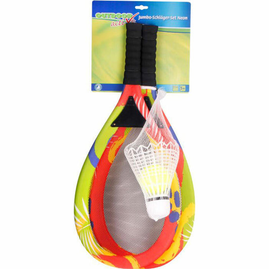 Outdoor active Jumbo-Schläger Set Neon mit Bälle, Länge 67 cm