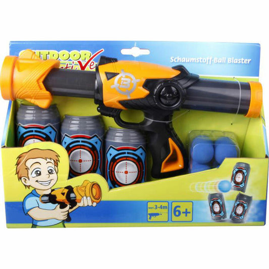 Outdoor active Schaumstoff-Ball Blaster, inklusive 12 Bälle