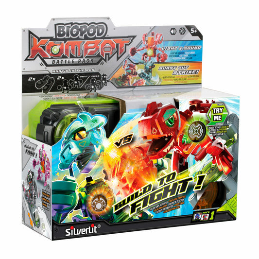 YCOO Biopod Kombat Battle Pack, Spielzeug-Dino zum Zusammenbauen, Roboter, Dinos, Zufälliges Design, 88138