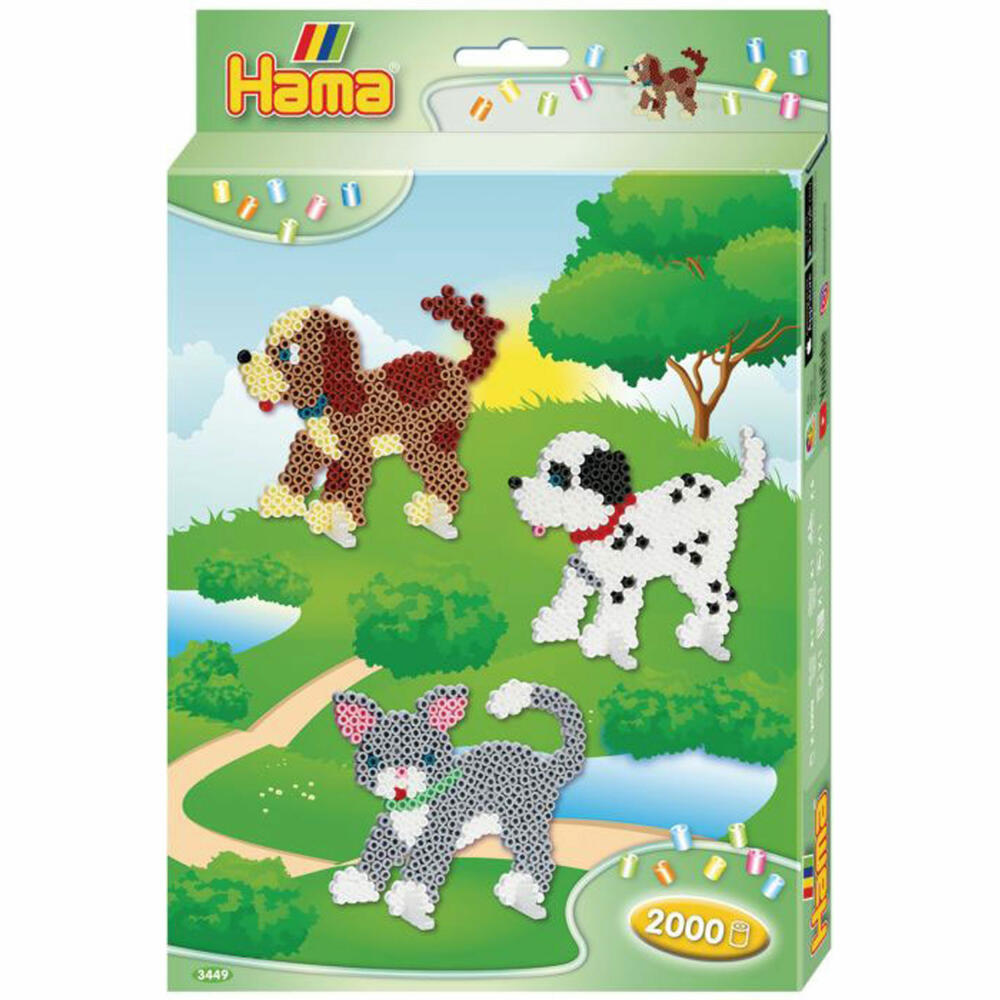 Hama Bügelperlen kleine Geschenkpackung Hund und Katze