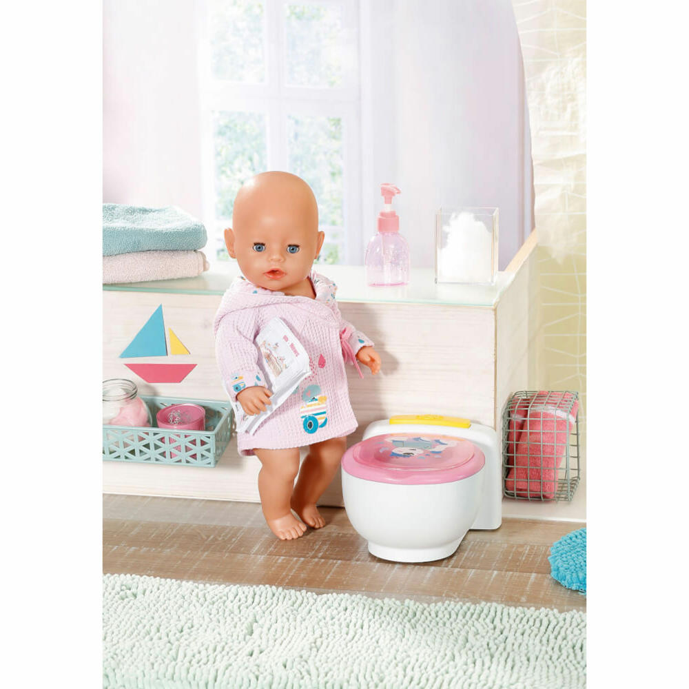 Zapf Creation BABY born Bath Toilette, Puppen Toilette, Töpfchen, Zubehör, 828373
