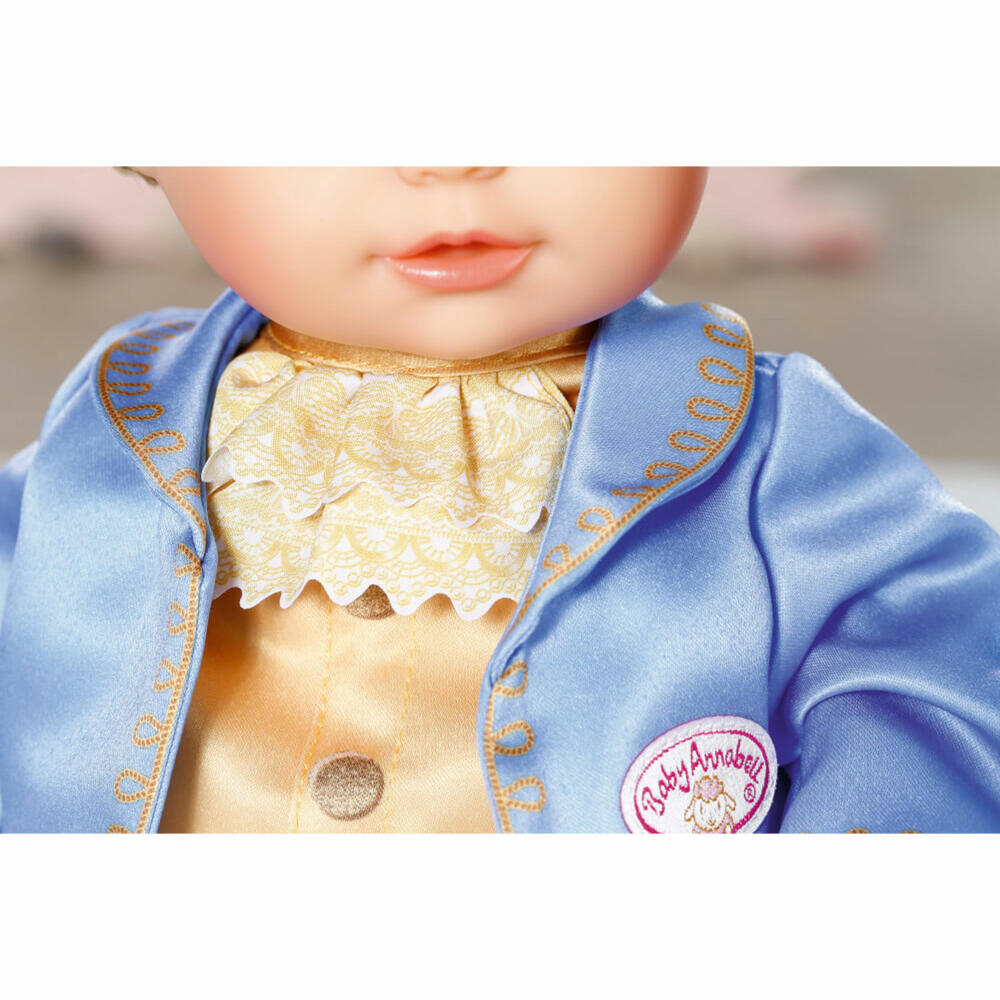 Zapf Creation Baby Annabell Little Sweet Prince, Spielpuppe, Puppe mit Haaren, Weicher Körper, 36 cm, 707104