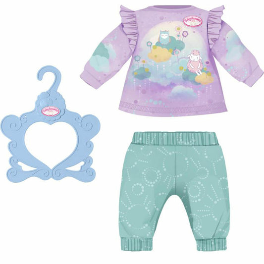 Zapf Creation Baby Annabell Sweet Dreams Schlafanzug, Puppenkleidung, Kleidung Puppe, 43 cm, 706695