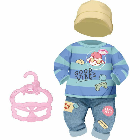 Zapf Creation Baby Annabell Little Shirt & Hose, Puppenkleidung, Kleidung Puppe, 36 cm, 706558