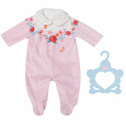 Zapf Creation Baby Annabell Strampler Rosa Blumen, Puppenkleidung, Kleidung Puppe, 43 cm, 706817