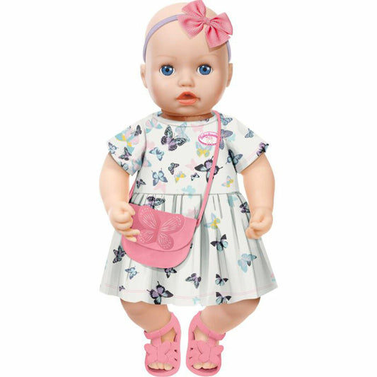 Zapf Creation Baby Annabell Kleid Set, mit Schuhe und Tasche, Puppenkleidung, Kleidung Puppe, 43 cm, 706701