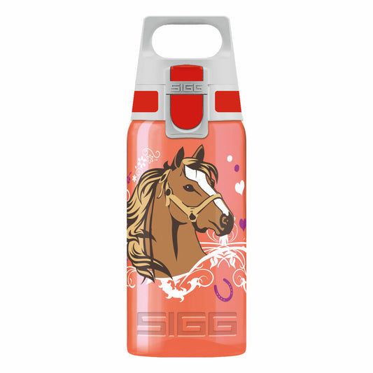 SIGG VIVA ONE Horses Trinkflasche, Flasche, Fahrradflasche, Kindertrinkflasche, Wasserbehälter, Sportflasche, Aluminium, 500 ml, 8627.50