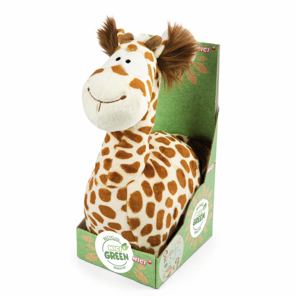 NICI Wild Friends Green Giraffe Gina Stehend, Kuscheltier, Plüschtier, Stofftier, Schmusetier, 22 cm, 47222