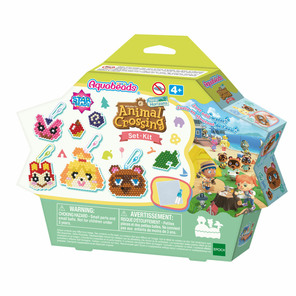 Aquabeads Animal Crossing New Horizons Figurenset, Bastel Set Lizenz, Basteln, Bastelperlen, 800 Perlen, 31832