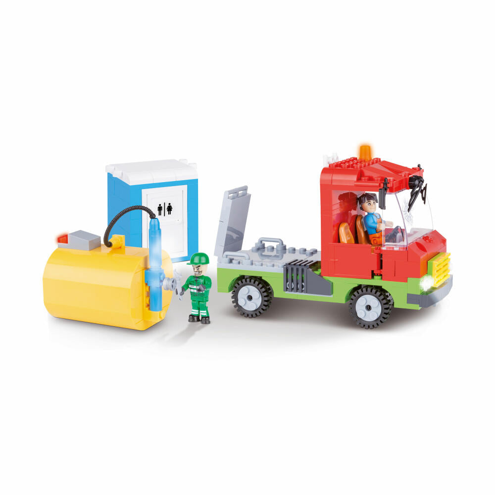 COBI Action Town Septic Truck, Klärwagen, Straßenreinigung, Spielzeug, Konstruktionsbausteine, 250 Teile, 1788