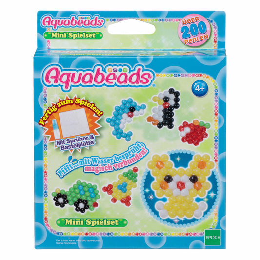 Aquabeads Mini Spielset, Bastelset, 200 Perlen, Basteln, Spielzeug, 30299